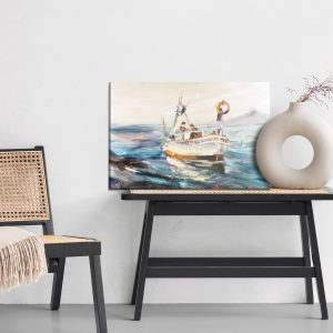 Peinture sur toile Navire De Mer Et Pêcheurs – Image 6