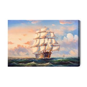 Peinture sur toile Voilier En Mer – Image 2