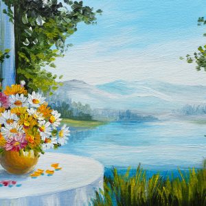 Peinture sur toile Paysage D'été Avec La Mer – Image 1