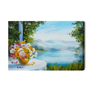 Peinture sur toile Paysage D'été Avec La Mer – Image 2