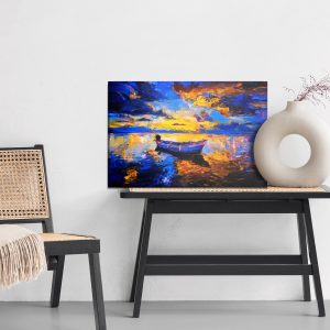 Peinture sur toile Bateau Vide En Mer – Image 6