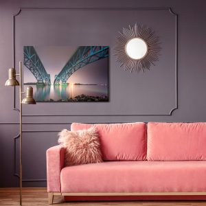 Peinture sur toile Pont South Grand Island Bridge Aux États-Unis – Image 4
