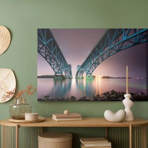 Peinture sur toile Pont South Grand Island Bridge Aux États-Unis – Image 5