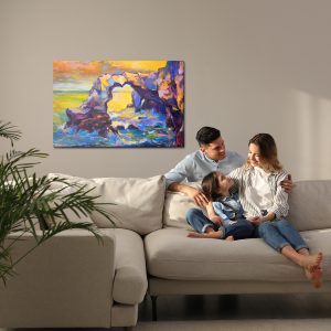 Peinture sur toile Mer Et Falaise – Image 7