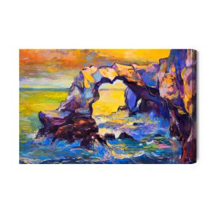 Peinture sur toile Mer Et Falaise – Image 2