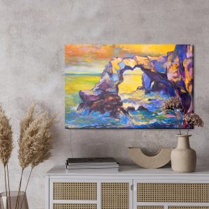 Peinture sur toile Mer Et Falaise – Image 3