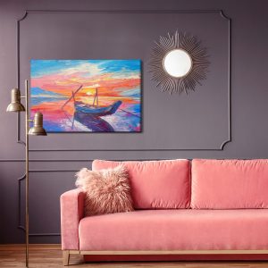 Peinture sur toile Bateaux De Pêche En Mer – Image 4