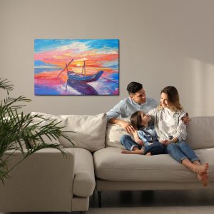 Peinture sur toile Bateaux De Pêche En Mer – Image 7