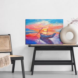 Peinture sur toile Bateaux De Pêche En Mer – Image 6