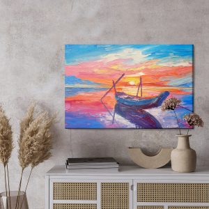 Peinture sur toile Bateaux De Pêche En Mer – Image 3