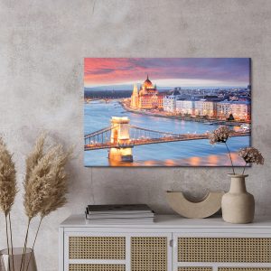 Peinture sur toile Pont De Nuit – Image 3
