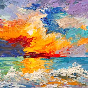Peinture sur toile Mer Dans Un Style Abstrait – Image 1