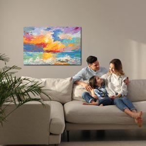 Peinture sur toile Mer Dans Un Style Abstrait – Image 7