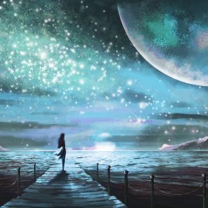 Peinture sur toile La Mer Et La Jetée Dans Un Style Fantastique – Image 1