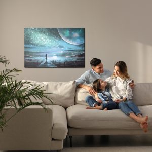 Peinture sur toile La Mer Et La Jetée Dans Un Style Fantastique – Image 7