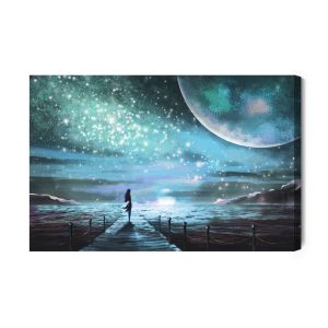 Peinture sur toile La Mer Et La Jetée Dans Un Style Fantastique – Image 2