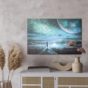Peinture sur toile La Mer Et La Jetée Dans Un Style Fantastique – Image 3