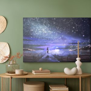 Peinture sur toile La Mer Nocturne Et Les Étoiles – Image 5