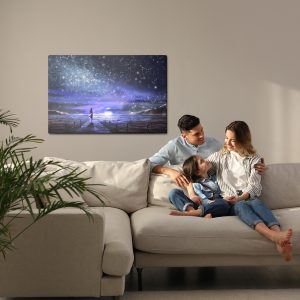 Peinture sur toile La Mer Nocturne Et Les Étoiles – Image 7