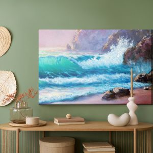 Peinture sur toile Rochers Au Bord De La Mer – Image 5