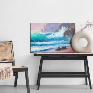 Peinture sur toile Rochers Au Bord De La Mer – Image 6