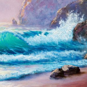Peinture sur toile Rochers Au Bord De La Mer – Image 1