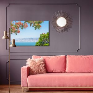 Peinture sur toile Paysage Avec La Mer Et Les Arbres – Image 4