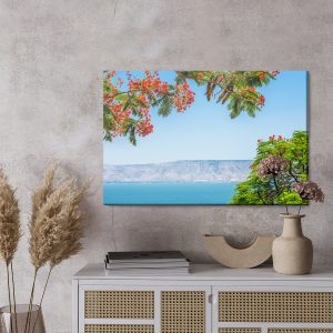 Peinture sur toile Paysage Avec La Mer Et Les Arbres – Image 3