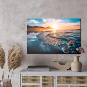 Peinture sur toile Coucher De Soleil Et Mer – Image 3