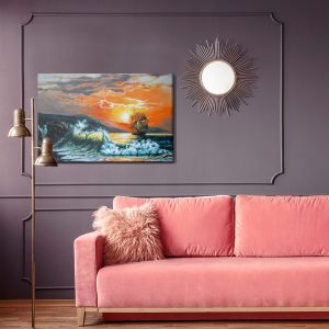 Peinture sur toile Mer Et Coucher De Soleil Pittoresques – Image 4