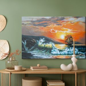 Peinture sur toile Mer Et Coucher De Soleil Pittoresques – Image 5