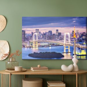 Peinture sur toile Pont Arc-En-Ciel À Tokyo – Image 5