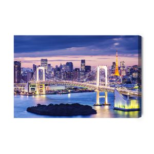 Peinture sur toile Pont Arc-En-Ciel À Tokyo – Image 2