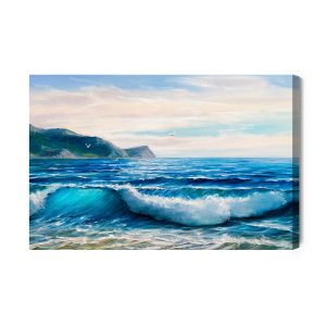Peinture sur toile Mer, Montagnes Et Ciel – Image 2