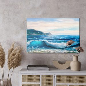 Peinture sur toile Mer, Montagnes Et Ciel – Image 3