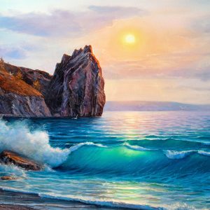 Peinture sur toile La Mer Le Matin – Image 1