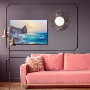Peinture sur toile Côte Rocheuse Et La Mer – Image 4