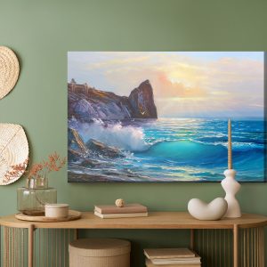 Peinture sur toile Côte Rocheuse Et La Mer – Image 5