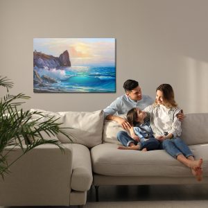 Peinture sur toile Côte Rocheuse Et La Mer – Image 7