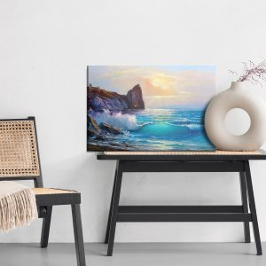 Peinture sur toile Côte Rocheuse Et La Mer – Image 6