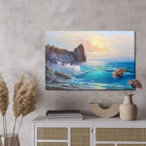 Peinture sur toile Côte Rocheuse Et La Mer – Image 3