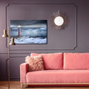 Peinture sur toile Tempête De Mer Et Phare – Image 4
