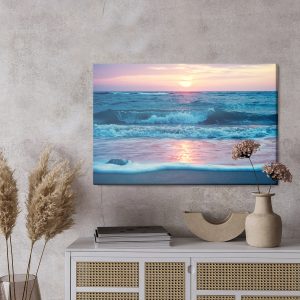 Peinture sur toile Lever Du Soleil À La Mer – Image 3