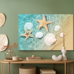 Peinture sur toile Étoiles Et Coquillages Dans La Mer – Image 5