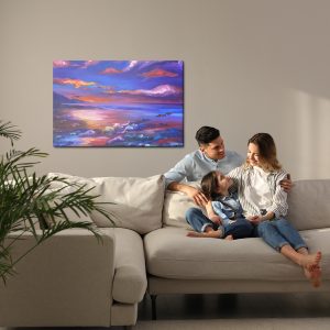 Peinture sur toile Paysage Marin Abstrait – Image 7
