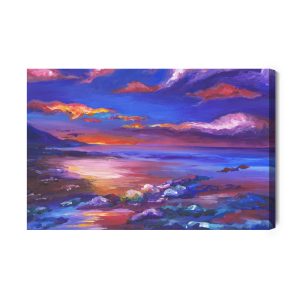 Peinture sur toile Paysage Marin Abstrait – Image 2