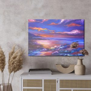 Peinture sur toile Paysage Marin Abstrait – Image 3