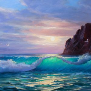 Peinture sur toile La Mer À L'aube – Image 1