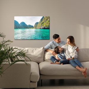 Peinture sur toile Panorama Sur La Mer Et Les Montagnes – Image 7