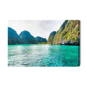 Peinture sur toile Panorama Sur La Mer Et Les Montagnes – Image 2